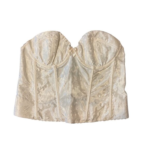 Sears Ivory Strapless Four Hook Corset Sz 36B - Picture 1 of 7